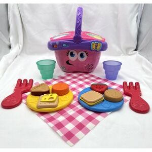 LeapFrog Shapes & Sharing Picnic Basket COMPLETE! WORKS! Music, Shapes, Colors